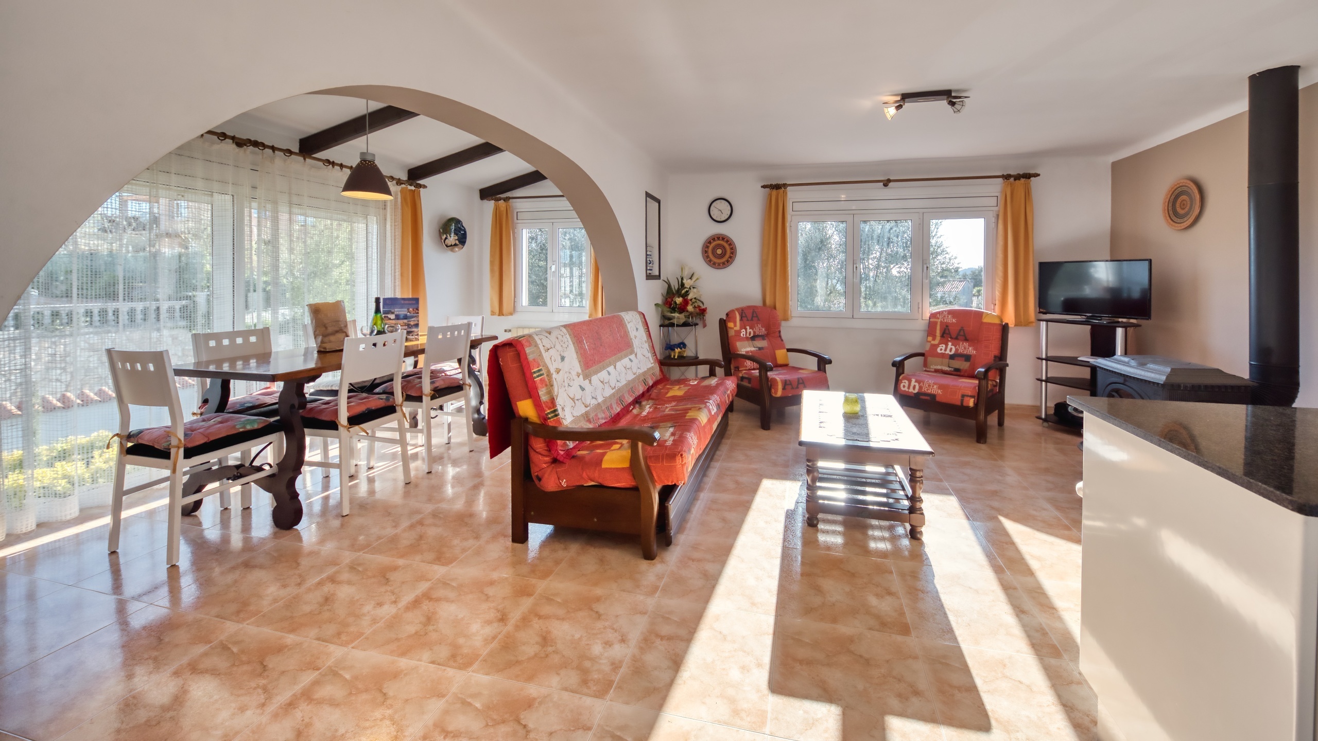 Holiday villas Costa Brava Spain - Villa Elfi - Living area