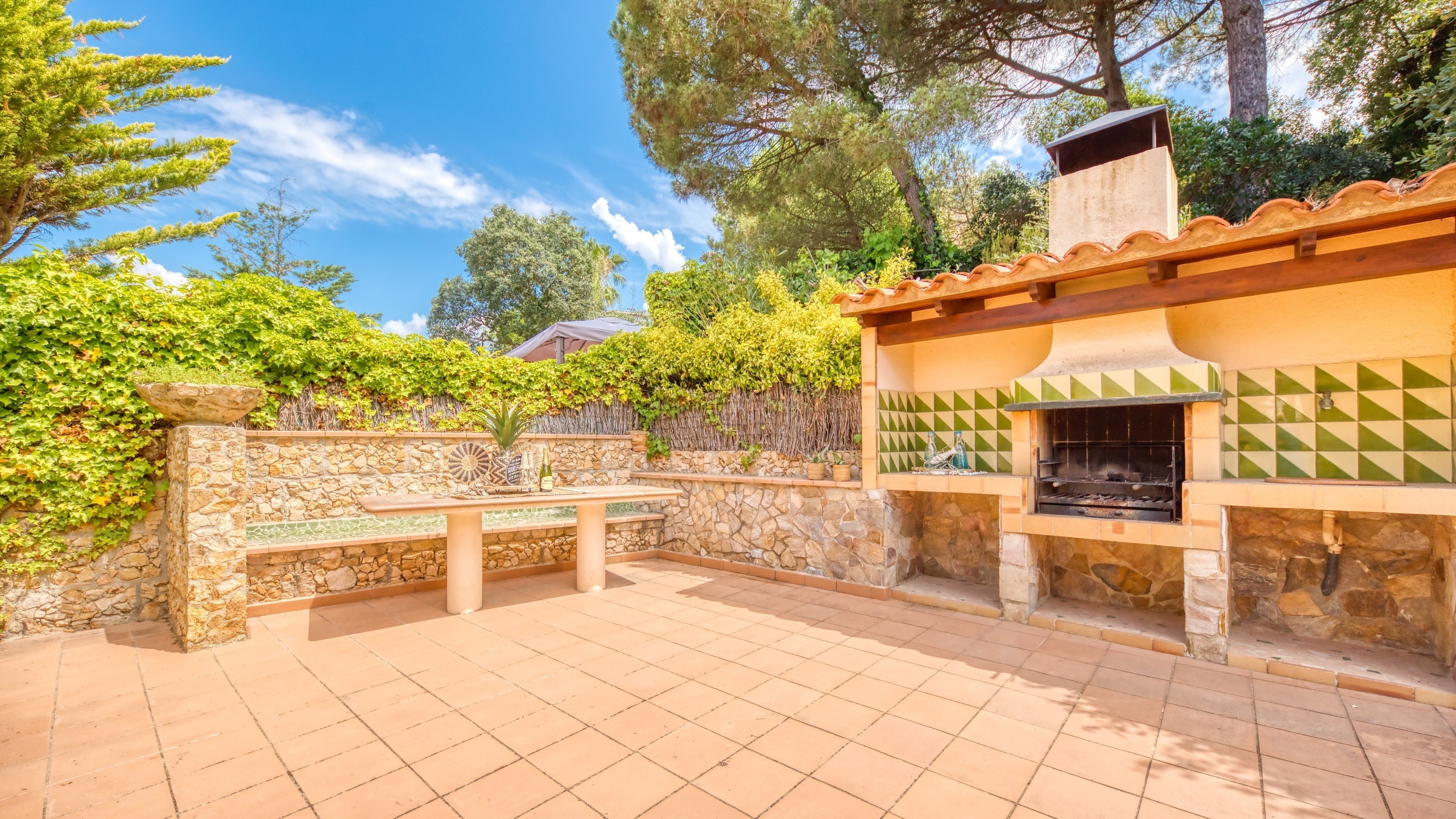 Holiday villas Costa Brava Spain - Villa Cleo - BBQ Area