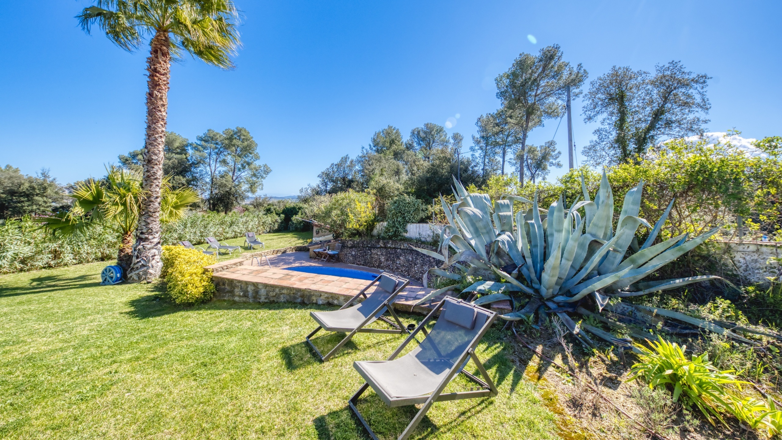 Vakantievilla's Costa Brava Countryside Spanje - Villa Racoon - Tuin