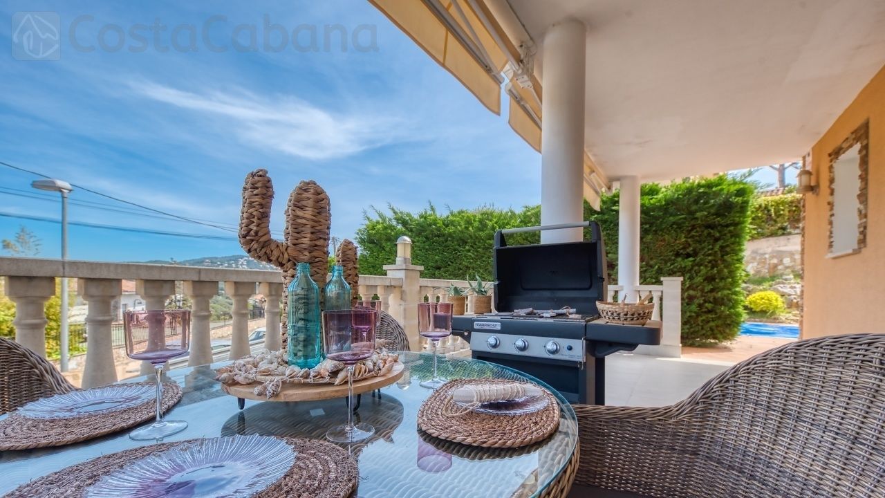 Villas de vacaciones Costa Brava España - Villa Primavera - Área de barbacoa