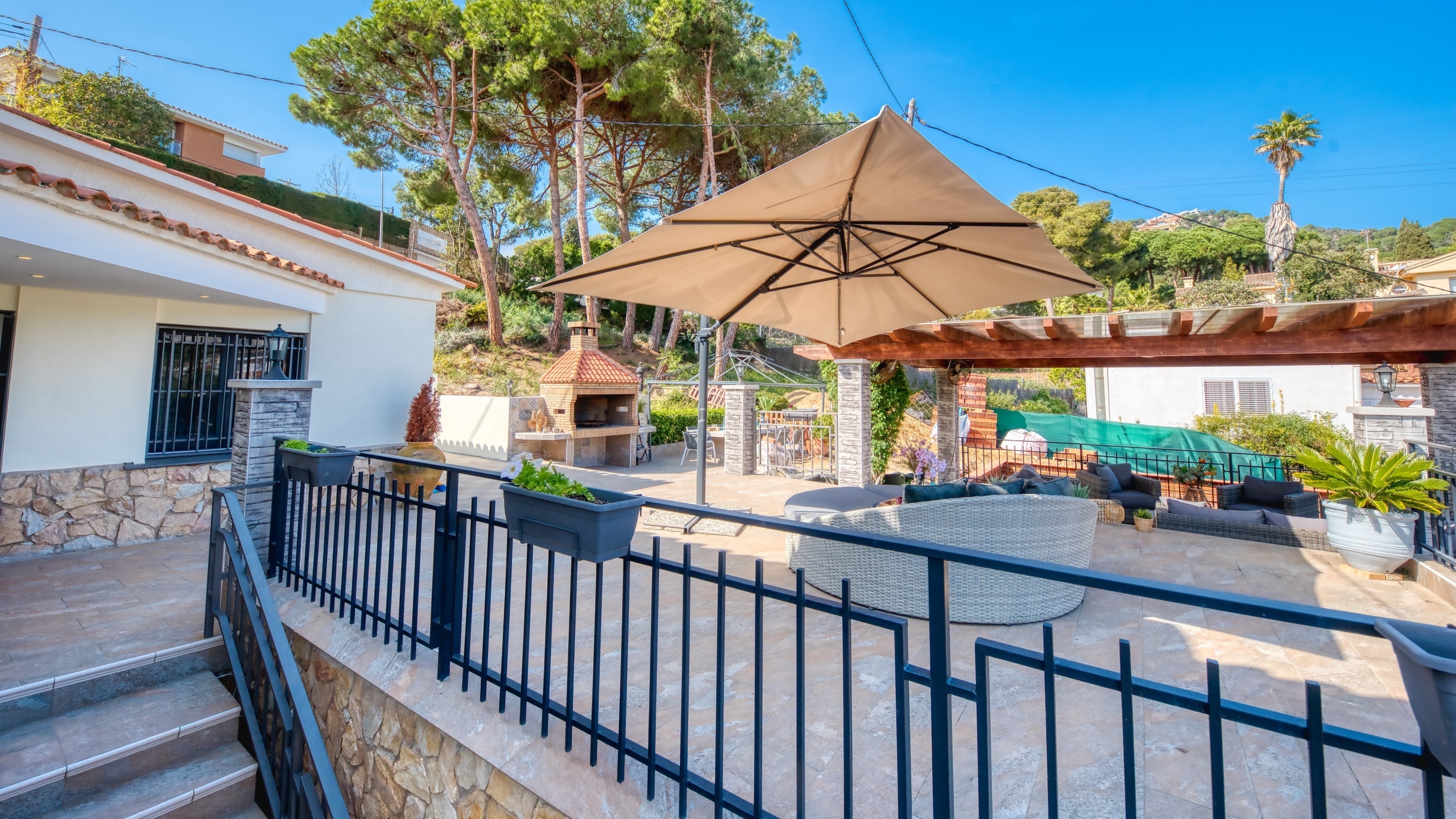 Holiday villas Costa Brava Spain - Villa Palmera - Terrace