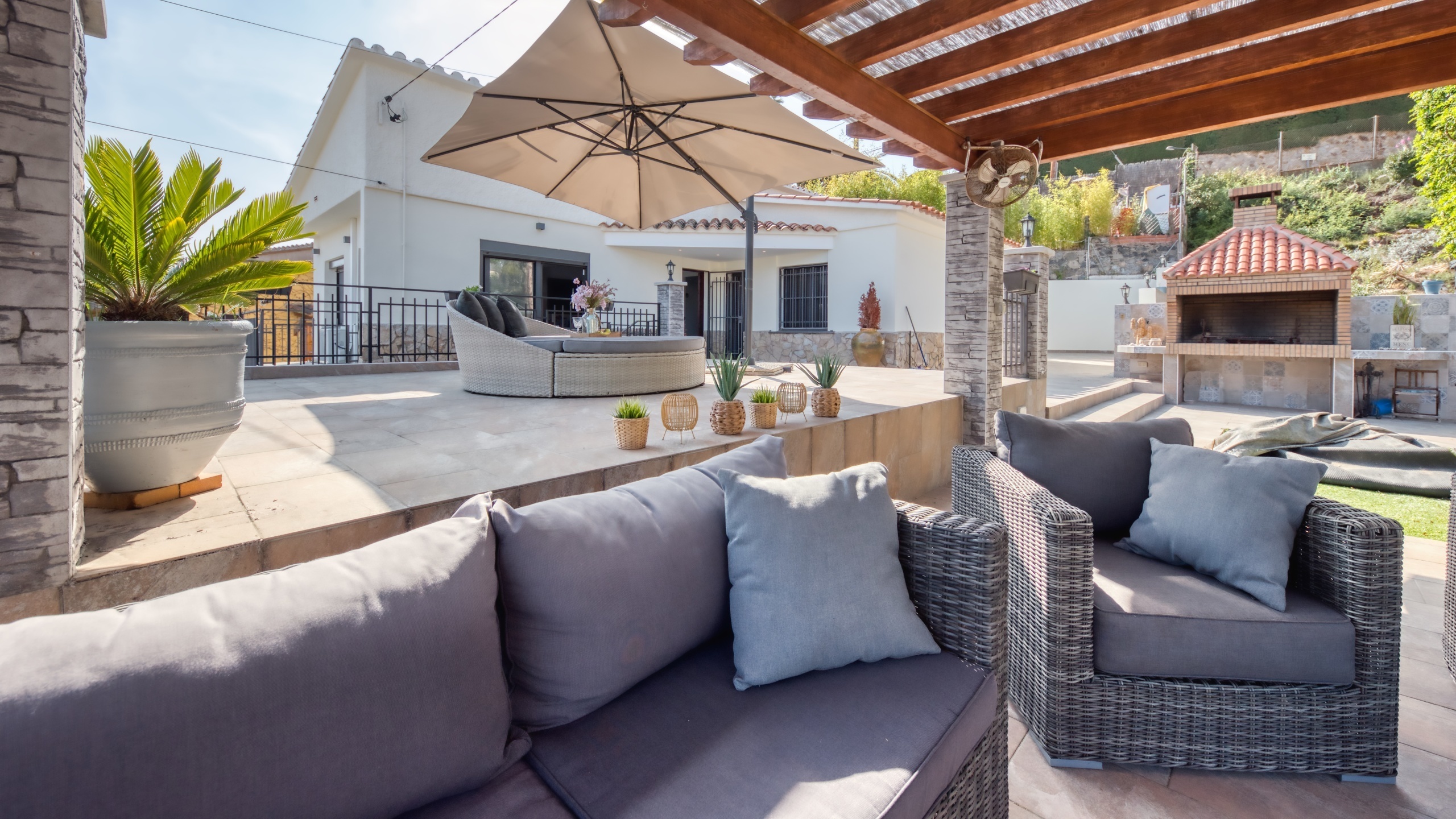 Holiday villas Costa Brava Spain - Villa Palmera - Lounge area