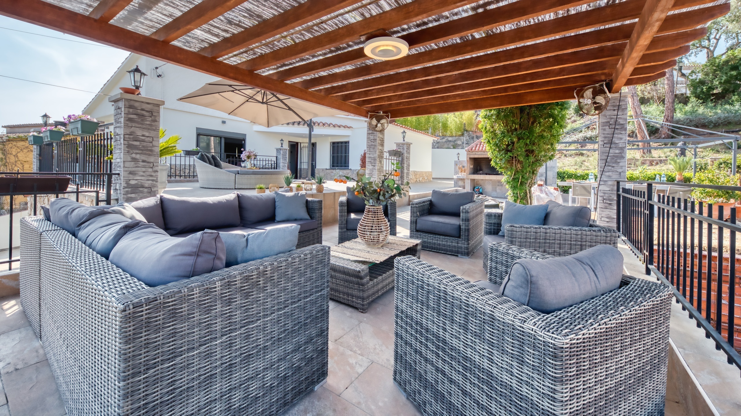 Holiday villas Costa Brava Spain - Villa Palmera - Lounge area