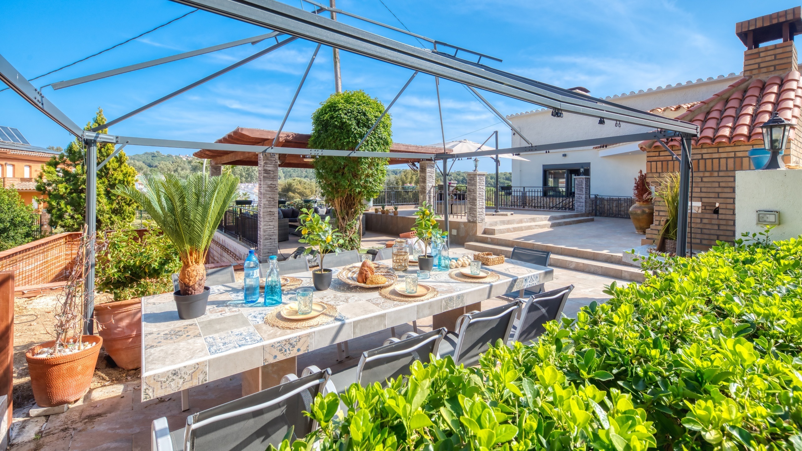 Holiday villas Costa Brava Spain - Villa Palmera - Dining area