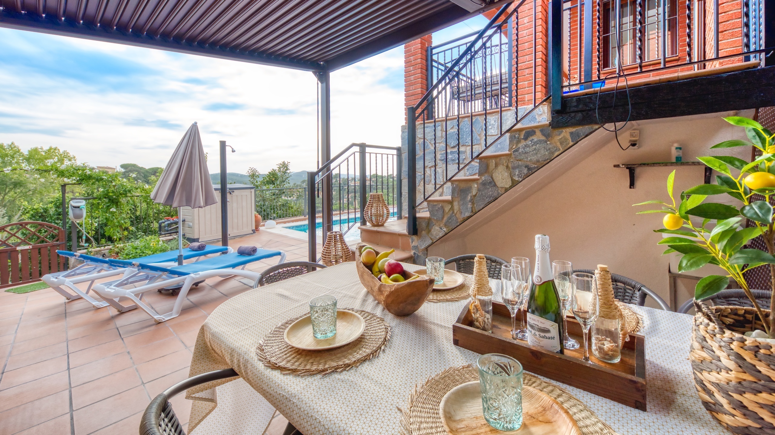 Holiday villas Costa Brava Spain - Villa Verger - Terrace